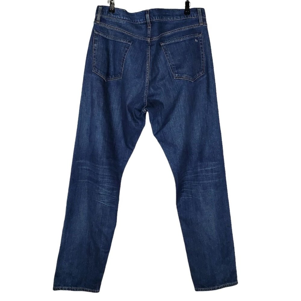 Rag & Bone Fit 2 Slim Fit Jeans Mens 38x34 Blue Highland Wash Denim NEW $195 - Picture 6 of 12